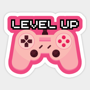 Level up girl Sticker